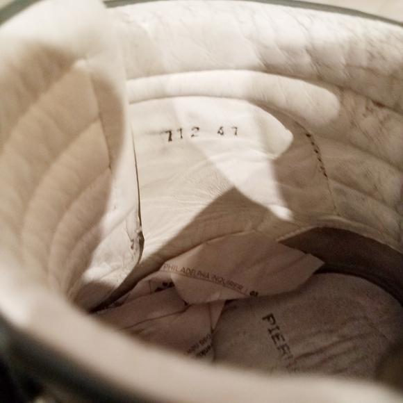 Pierre Hardy Trainer Green Leather HighTop  Sz 11 - Picture 8 of 8